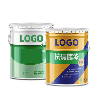 금속 10 리터 페인트 버킷 3 갤론 내부 라크 코팅 및 호프 뚜??