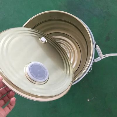 둥근 식품 안전 금속 버킷 5 갤런 0.28-0.42mm