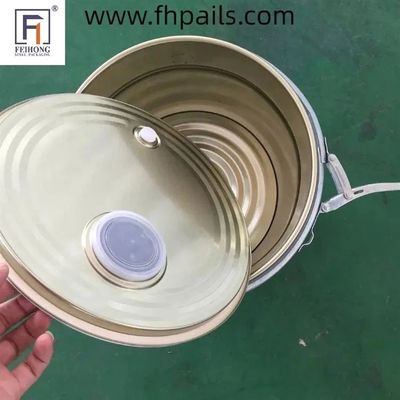 0.32-0.42mm 식품 안전 금속 버킷 5 갤런 20L 커피 콩 저장