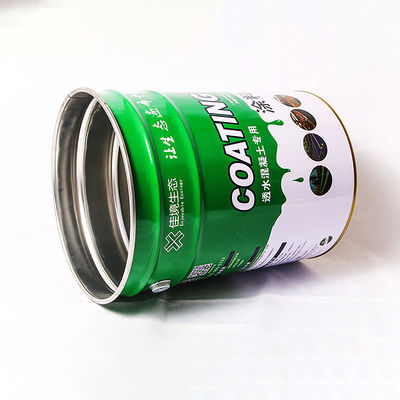 10L 금속 화학 버킷 0.32-0.42mm 꽃 가장자리 뚜??