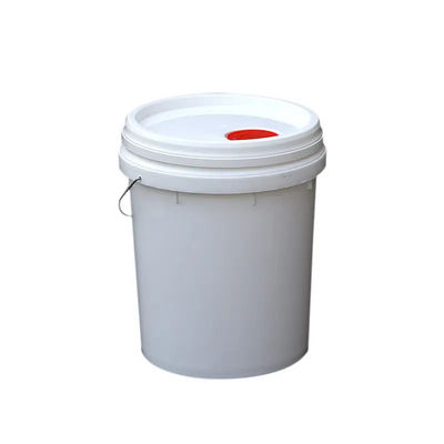 20L 플라스틱 페인트 버킷 뚜?? 플라스틱 금속 손잡이 및 평면 덮개